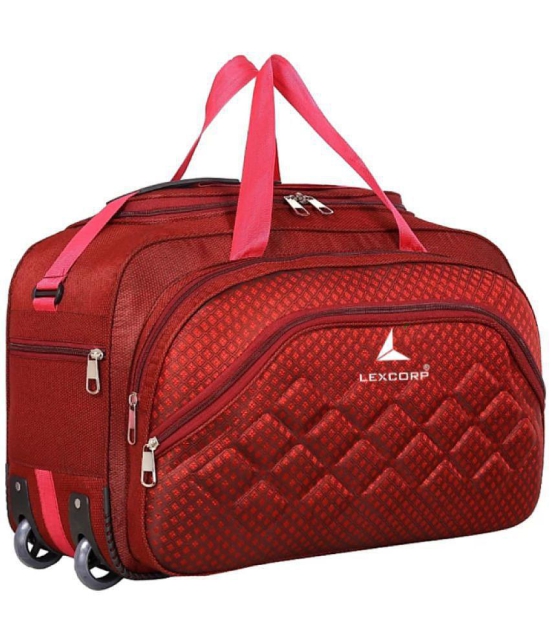 LEXCORP - Red Nylon Duffle Trolley - Onesize