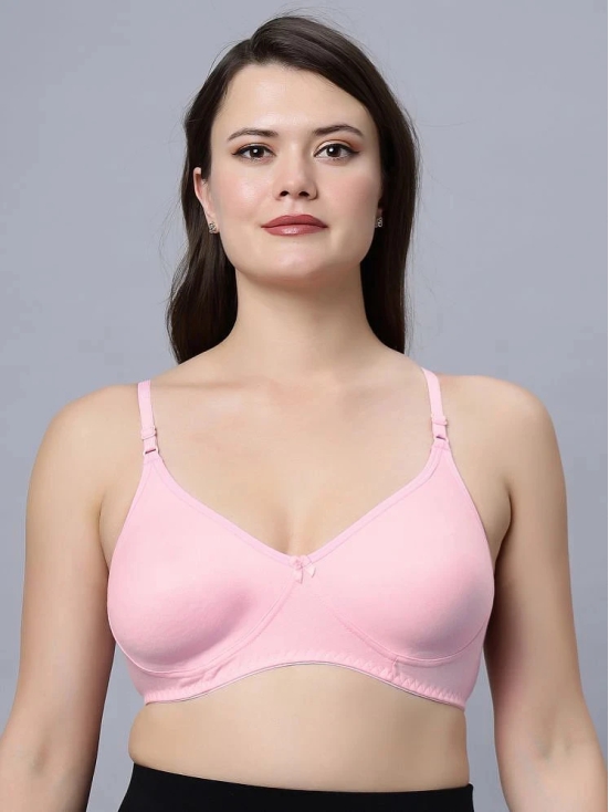 IN CARE LINGERIE Pink Cotton Non Padded Womens Everyday Bra ( Pack of 1 ) - None