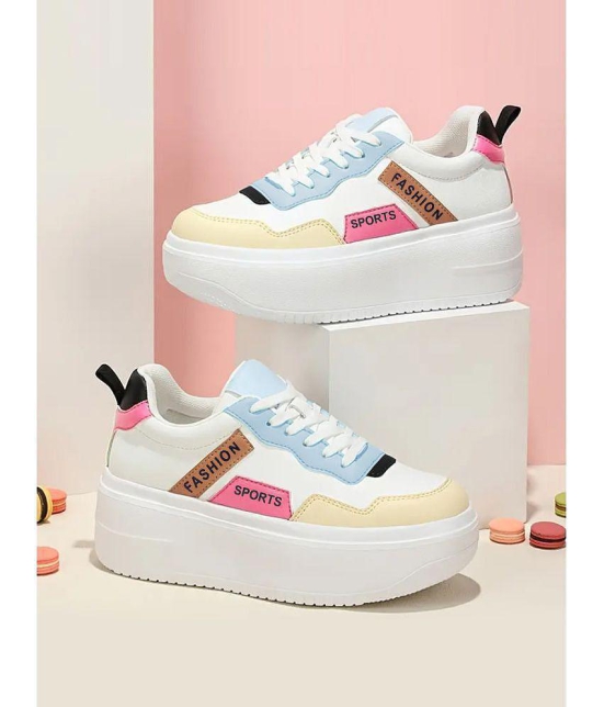 Shoetopia White Women''s Sneakers - None