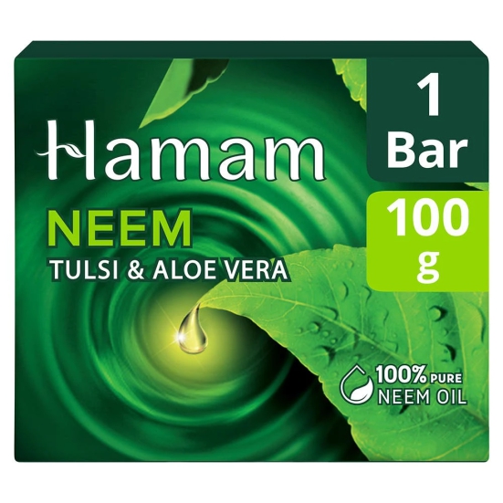 Hamam Neem Tulsi And Aloevera Soap Bar 100 G