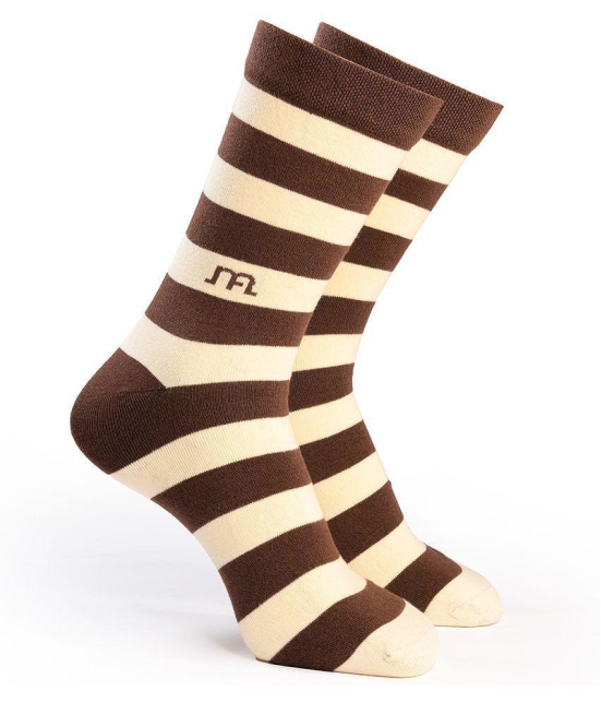 Man Arden - Brown Cotton Men's Mid Length Socks ( Pack of 1 ) - Brown