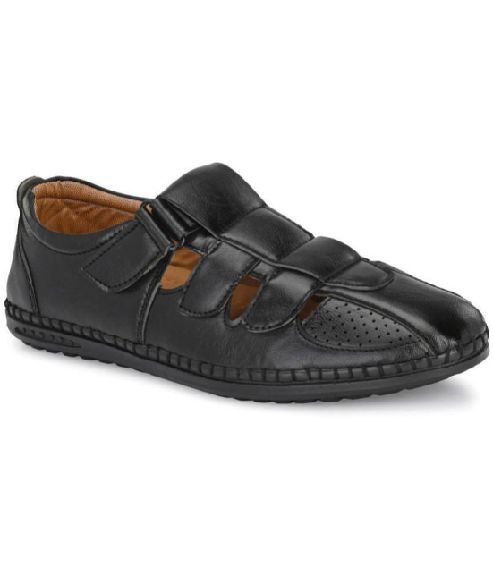 ShoeRise - Black Mens Sandals - None