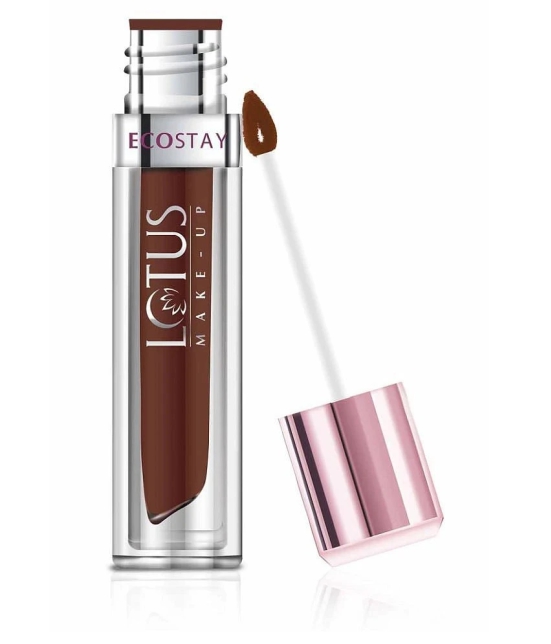 Lotus Make, Up Ecostay Matte Lip Lacquer Rustic Brown