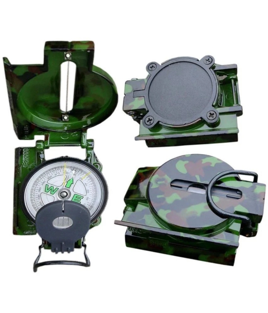 JGG-Professional High Accuracy Metal Waterproof Military Compass for Directions Compass (Green)