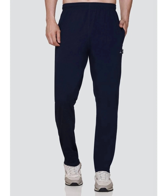 Zeffit Navy Cotton Blend Mens Sports Trackpants ( Pack of 1 ) - None