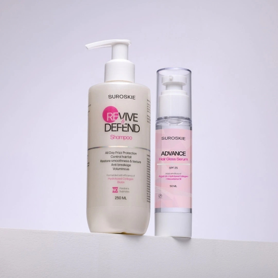 Revive And Defend Shampoo + Advanced Glass Hair Serum SPF 25 (Pre-order , dispatches in 5 days)