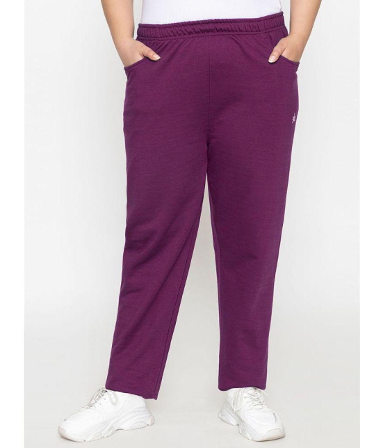 YHA - Purple Fleece Womens Running Trackpants ( Pack of 1 ) - None