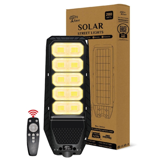 200 Watt Solar Street Light (Warm Light)-Without Pole