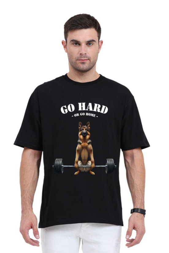 Go Hard OverSize Unisex T-shirt-M