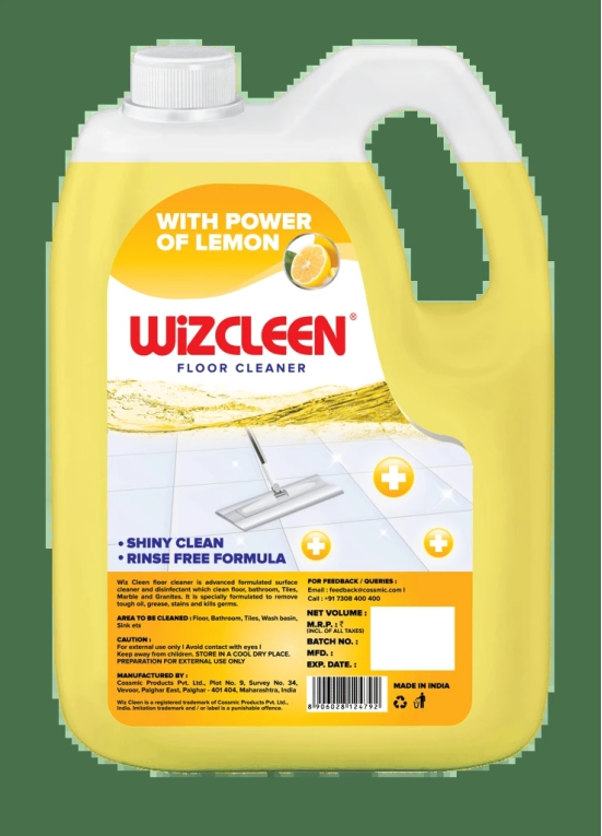 Wiz Lemon Floor Cleaner Liquid Refill Can 5L