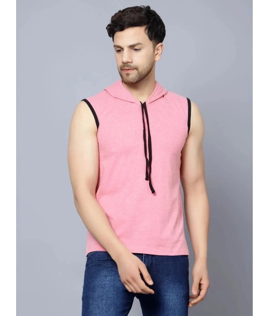 Diaz - Pink Cotton Blend Regular Fit Mens T-Shirt ( Pack of 1 ) - None