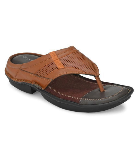 softio Tan Flip Flops - 10