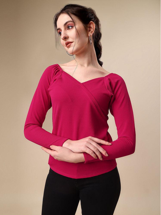 Sheetal associates - Pink Polyester Womens Regular Top ( Pack of 1 ) - None