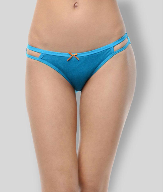 Leading Lady - Blue Cotton Solid Women's Bikini ( Pack of 1 ) - XXL