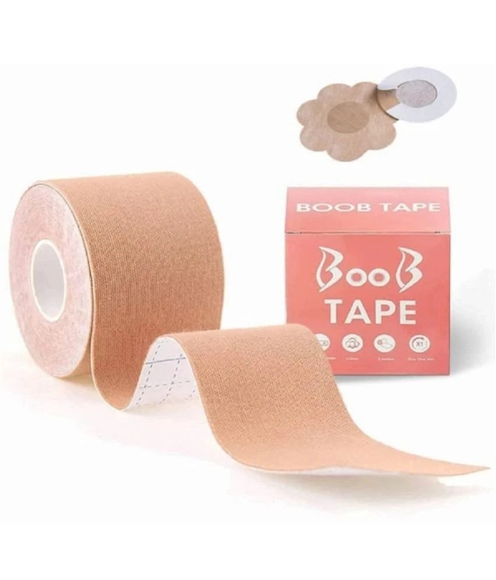 Body Tape for Lift & Push up in All Clothing Fabric. (5X5) Beige - None