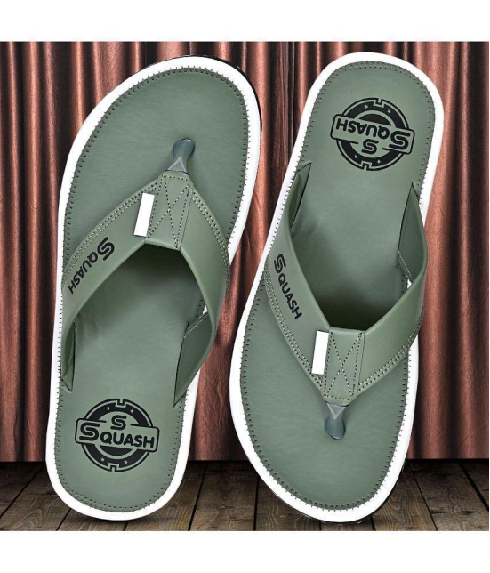 Squash - Green Men's Thong Flip Flop - None