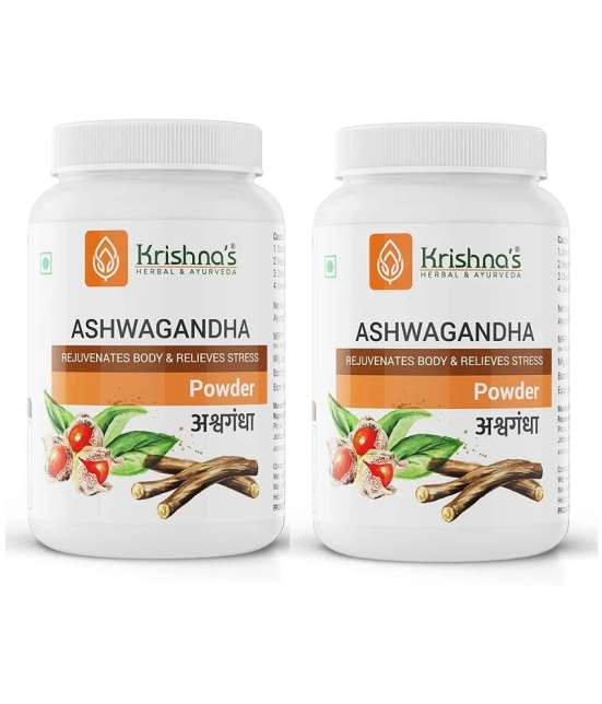 Krishnas Herbal & Ayurveda Ashwagandha Powder, 100 g Pack of 2