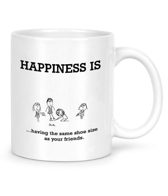 Idream Quote Printed Ceramic Coffee Mug 1 Pcs 330 mL - White