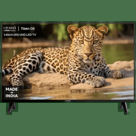 Croma (55 inch) 4K Ultra HD LED Smart Tizen TV with Dolby Audio (2024 model)