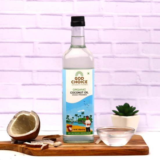 Organic Coconut Oil | Wood pressed | Single-Filtered-1L Glass Bottle