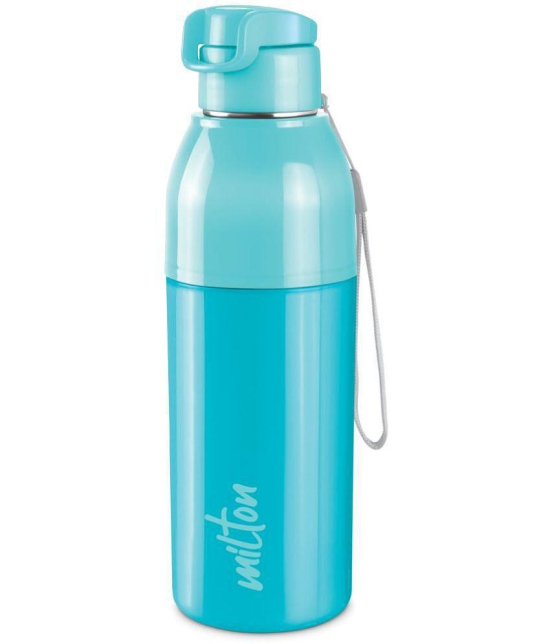 Milton - STEEL CONVEY 600,CYA Cyan School Water Bottle 520 mL ( Set of 1 ) - Cyan