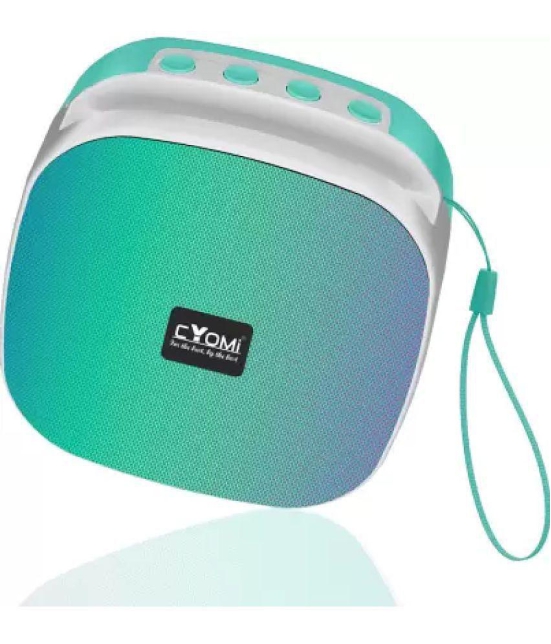 CYOMI CY_MAX624 5 W Bluetooth Speaker Bluetooth V 5.0 with SD card Slot Playback Time 10 hrs Green - Green