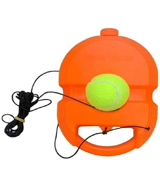 sevriza Tennis Trainer Rebound Ball with String Solo Tennis Trainer Set Self Tennis Practice Ball with String Cricket Trainer Rebound Ball with Rope Fill Sand or Water (Multicolor) (No Racke