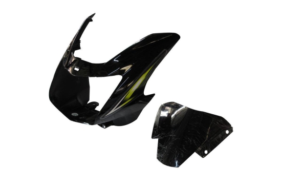 Headlight Visor Fit For TVS StarCvti 110 CC New Model Black (Green Sticker)