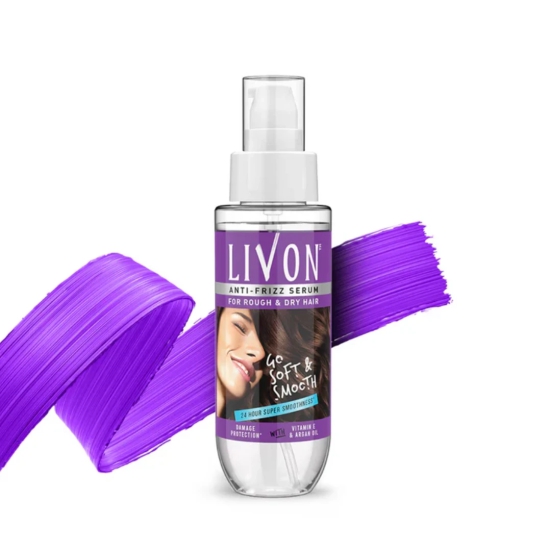 Livon Hair Serum for Women for Dry and Rough Hair 24-Hour Frizz-Free Smoothness 50ml