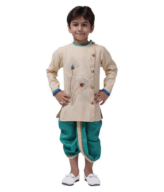 Ahhaaaa Kids Ethnic Festive and Party Wear Cotton Kurta and Dhoti Pant Set for Baby boys - None