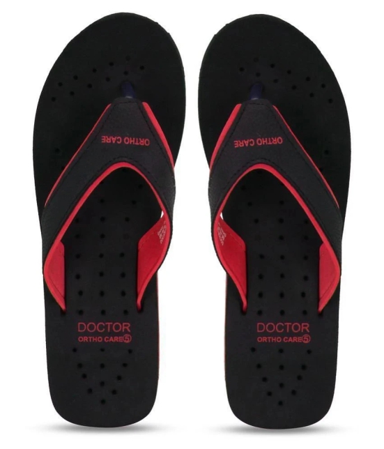 DOCTOR EXTRA SOFT - Red Womens Thong Flip Flop - 4