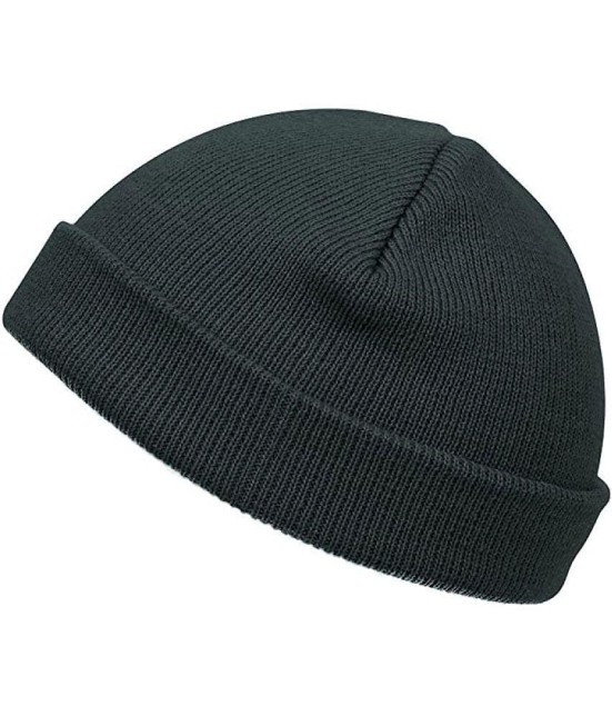 Creature - Gray Woollen Mens Cap ( Pack of 1 ) - Gray