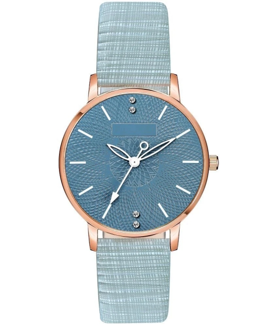 Newman Blue Leather Analog Womens Watch