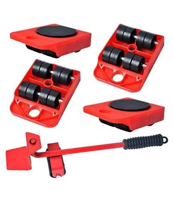 Furniture Lifter Mover Tool Set Heavy Duty Furniture Lifter Mover Tool Set, Furniture Moving Roller Wheel Set for Washing Machines, Fridge,Sofa, Wardrobes Adjustable Height