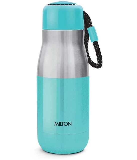 Milton Eminent 400 Thermosteel Hot and Cold Water Bottle, 369 mL, Aqua Green (Pack Of 1) - Aqua Green