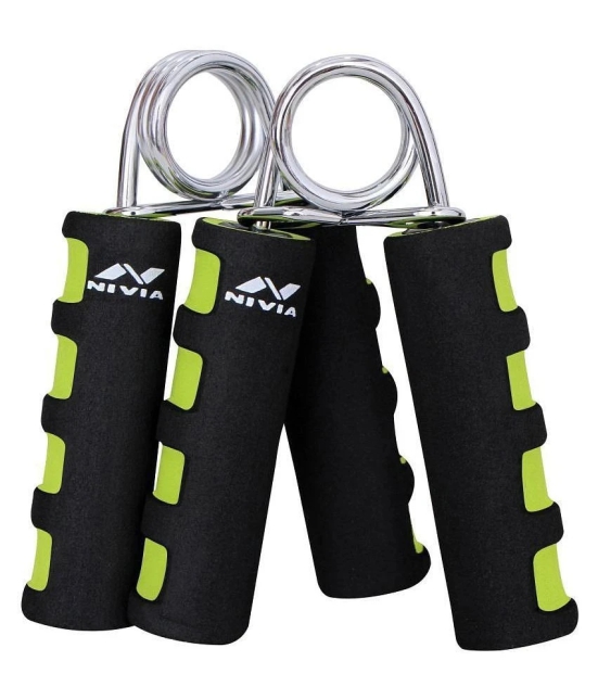 Nivia Foam Grip 2.0 Hand Grip/Fitness Grip  (Black, Green) - Black