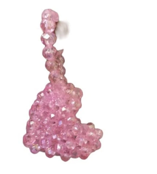 Pink Rhinestone Beaded Key chains