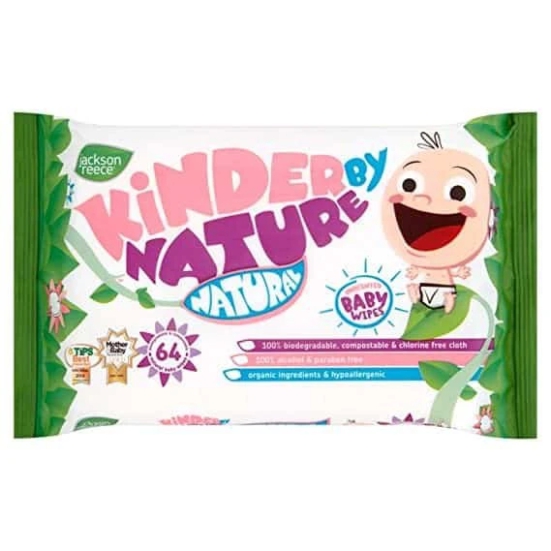 Jackson Reece Herbal Kinder By Nature Baby Wipes (64 Wipes)