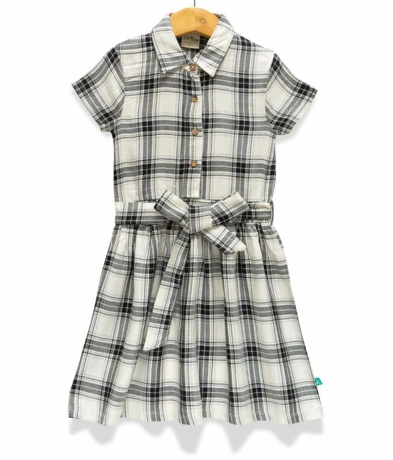 Juscubs Gray Cotton Girls Shirt Dress ( Pack of 1 ) - None