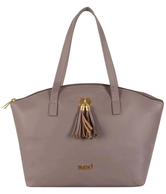 Enoki - Purple Artificial Leather Tote Bag - Purple