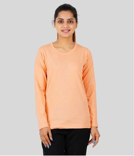 ferocious - Orange Cotton Regular Fit Womens T-Shirt ( Pack of 1 ) - None