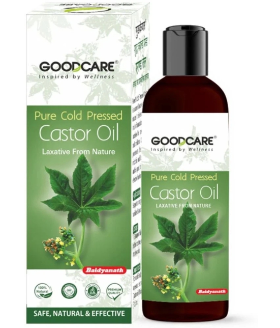 GOODCARE Pure & Natural Premium Cold Pressed Castor Oil (Arandi Oil) for Hair & Skin Care -200 ml