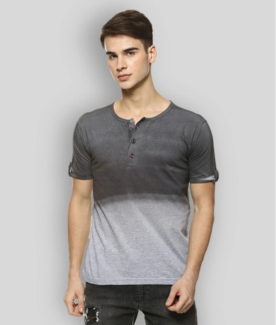 Campus Sutra - Grey Cotton Regular Fit  Mens T-Shirt ( Pack of 1 ) - None