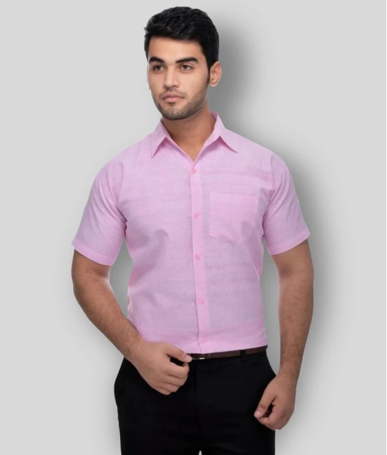 DESHBANDHU DBK - Pink Cotton Regular Fit Mens Formal Shirt (Pack of 1) - None