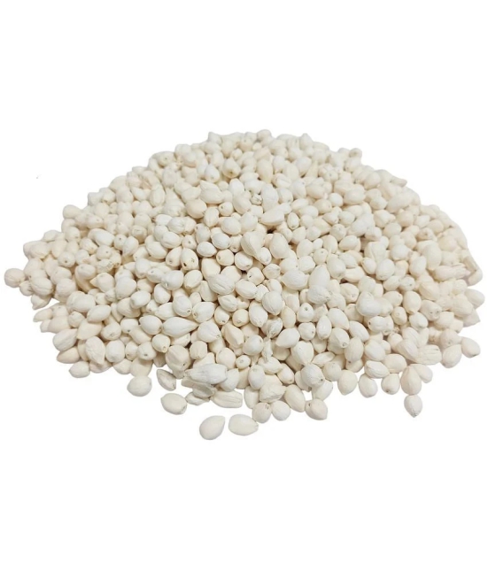 Vardhman 400 Natural Dry White Gajra Beads Dana for Jewelry Making, Gajra, Flower Jewelery