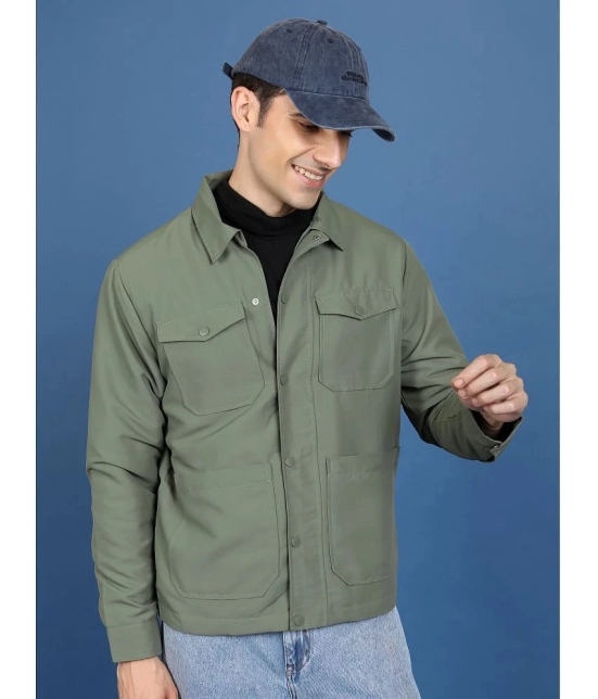 Ketch Polyester Mens Tailored Jacket - Olive ( Pack of 1 ) - None