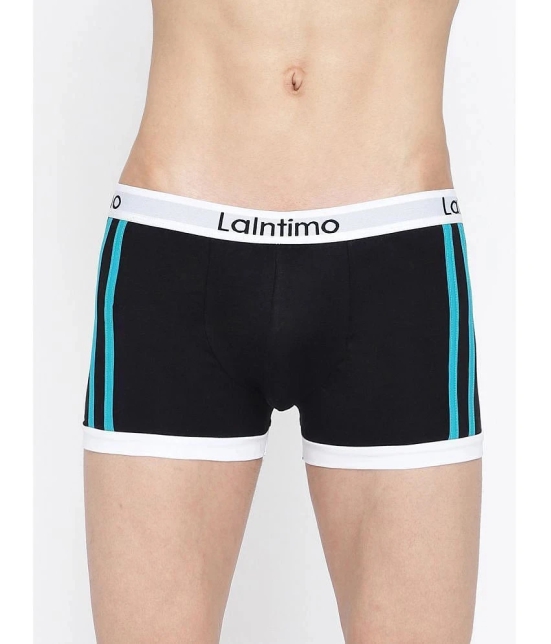 La Intimo Black Cotton Mens Trunks ( Pack of 1 ) - None