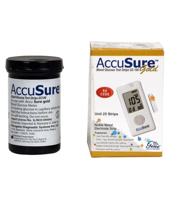 Accusuregoldglucometer 25 Strip self life