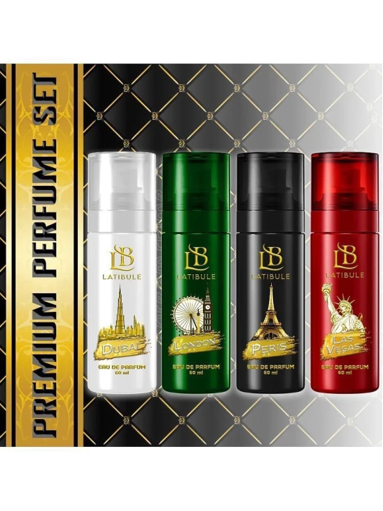 Latibule “Futuristic scent Deodorant Spray & Perfume for Unisex 60 ml ( Pack of 4 )