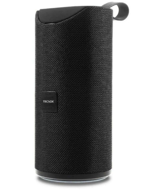 Tecsox Stone Speaker 5 W Bluetooth Speaker Bluetooth v5.0 with USB,SD card Slot,Aux,3D Bass Playback Time 6 hrs Black - Black